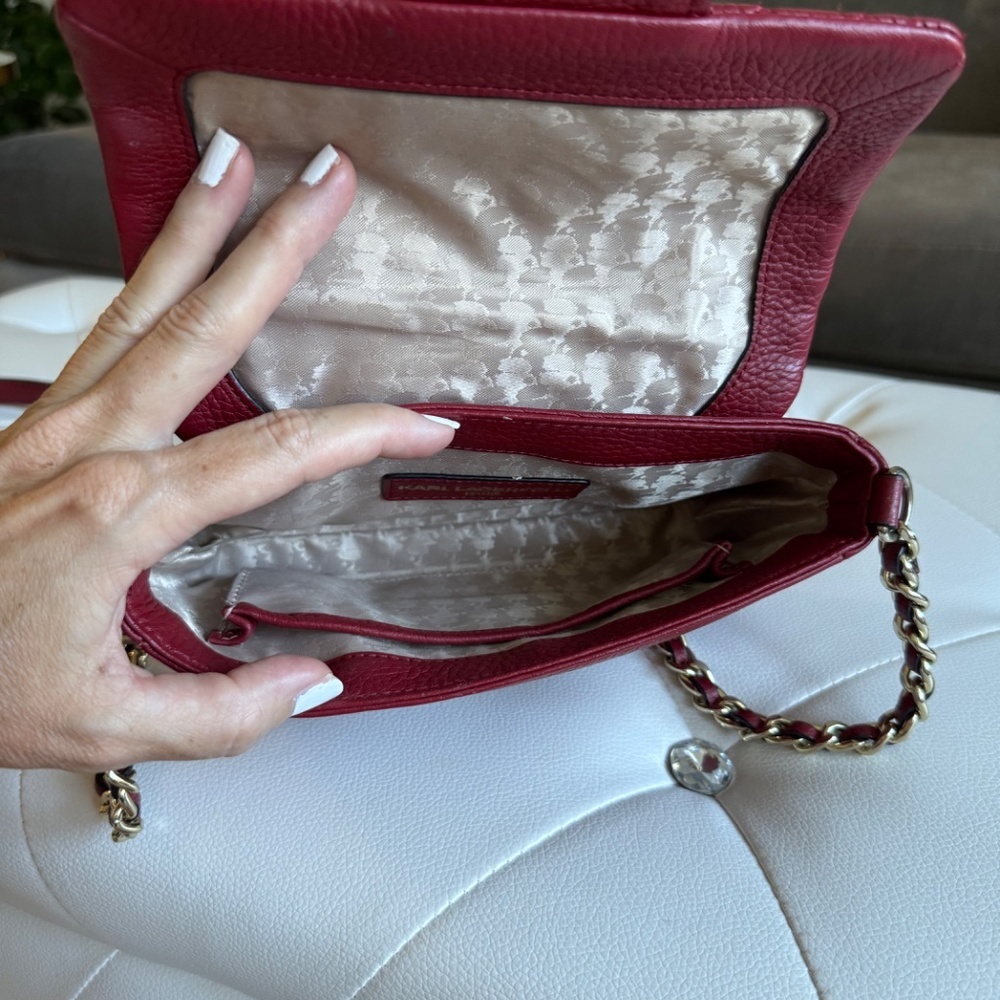 Karl Lagerfeld Red Crossbody Bag - Picture 4 of 16